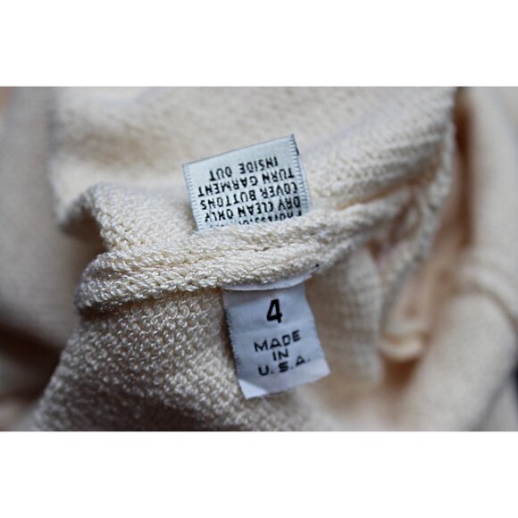 St John Evening - Women's Santana Knit Dinner Jacket w/Cristals, sz 4, Flaws - Picture 4 of 10